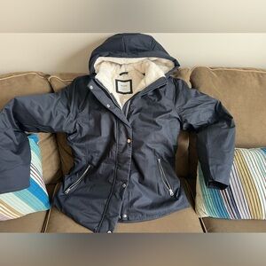 Hollister jacket- FAUX FUR-LINED ALL-WEATHER PUFFER JACKET